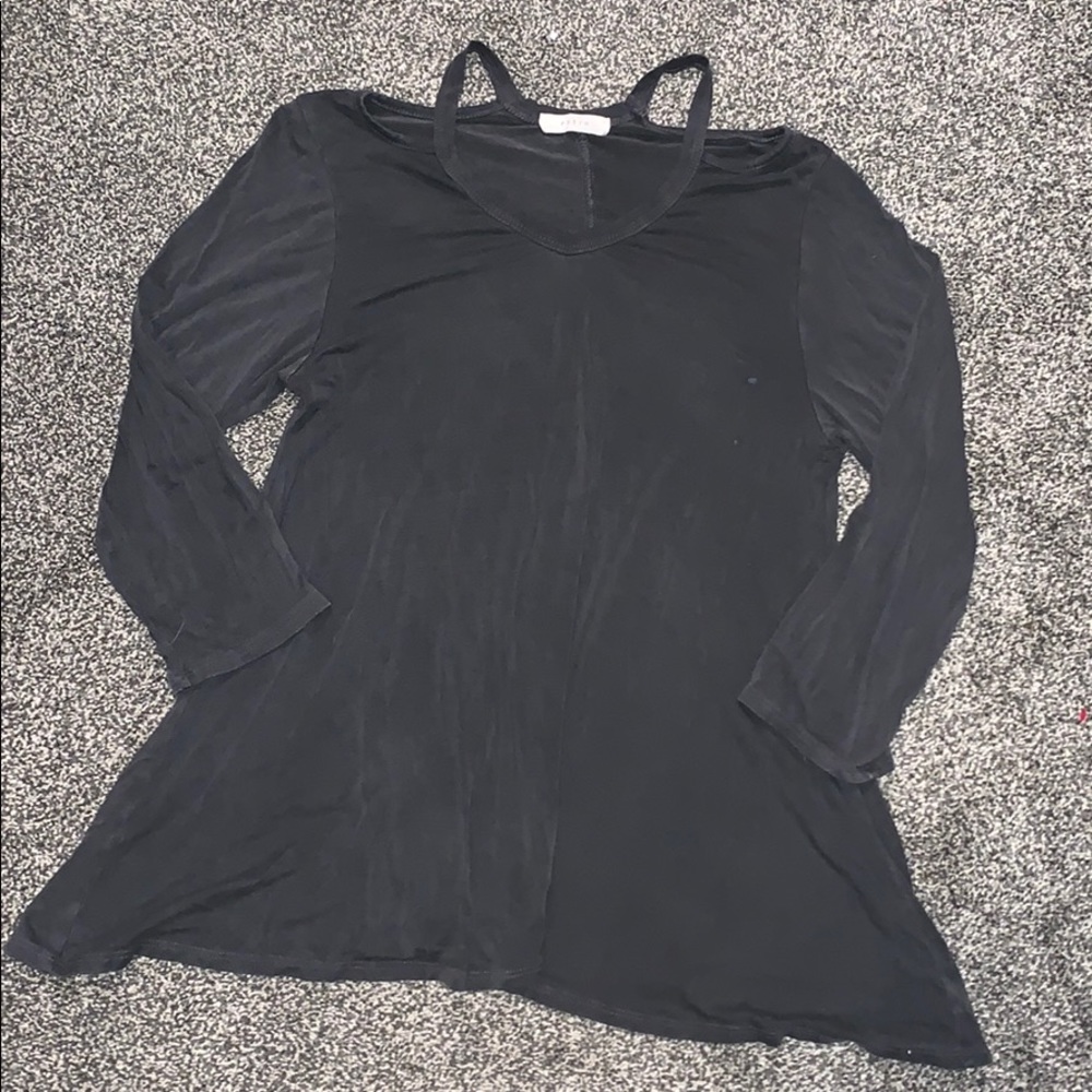 Charcoal grey 3 quarter sleeve women’s top